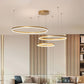 Lustre Salon Moderne Anneaux Ronds