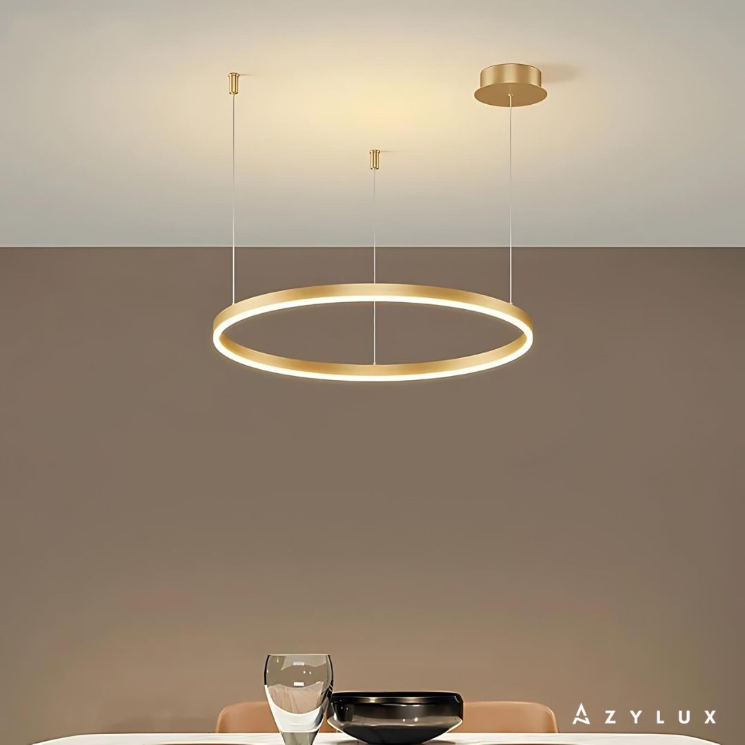 Lustre Salon Moderne Anneaux Ronds